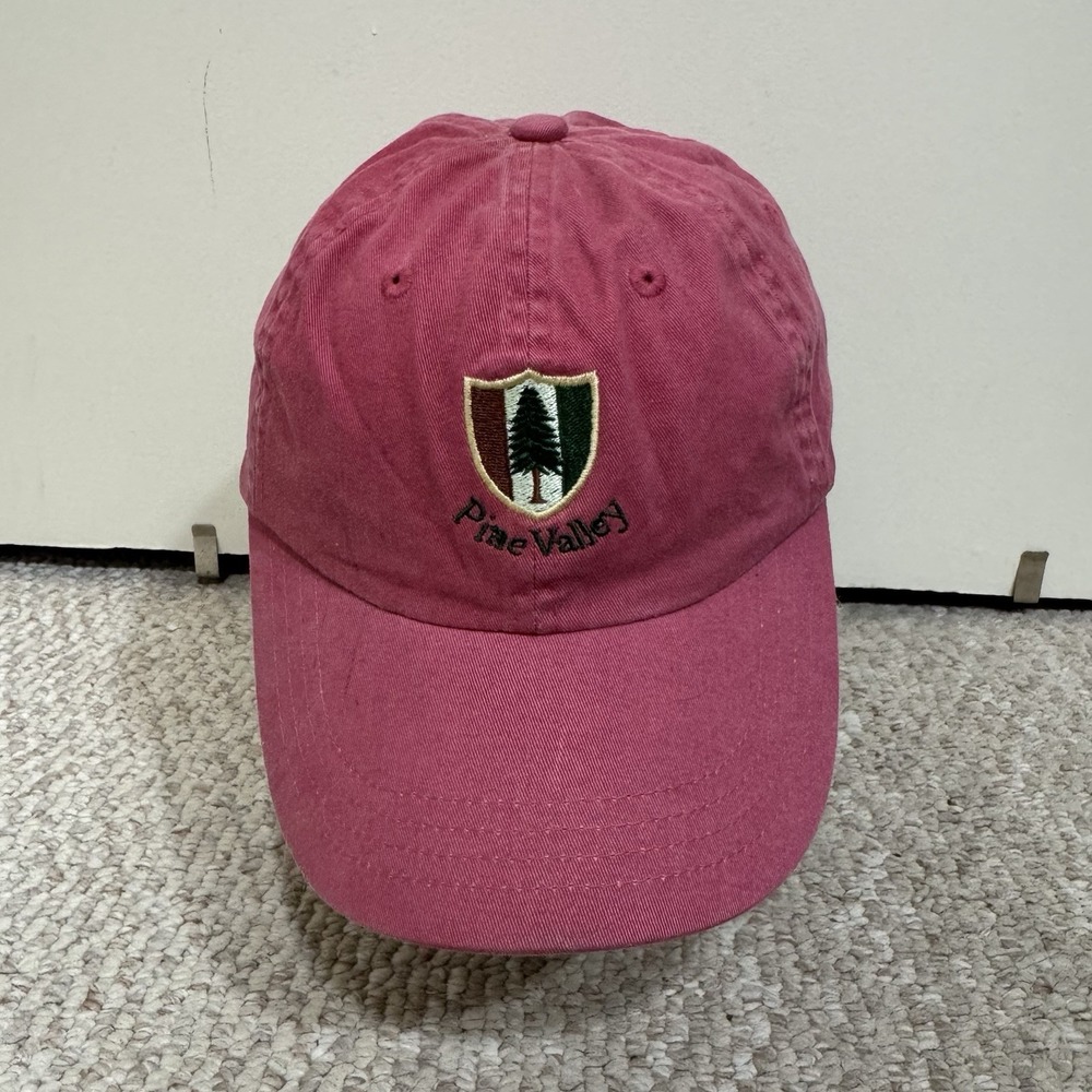 Pine Valley Golf Club Dad Preppy Hat Cap Imperial Red New Jersey Exclusive